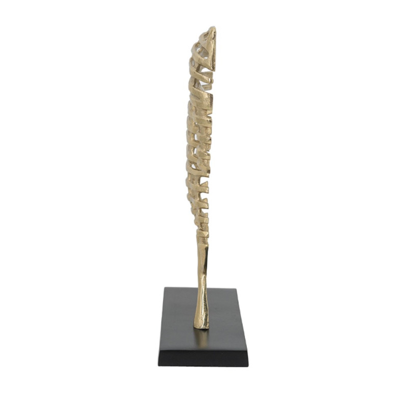 Artekko Artekko Figurine Χρυσό Μεταλλικό Επιτραπέζιο Διακοσμητικό με Φιγούρα Αλόγου (23.5x9.5x35.6)cm 86870