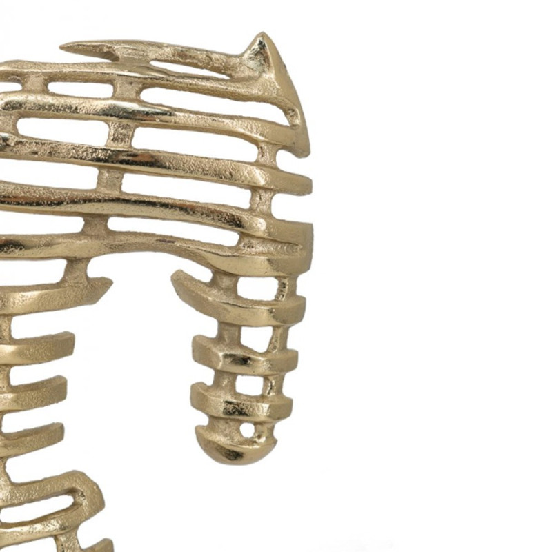 Artekko Artekko Figurine Χρυσό Μεταλλικό Επιτραπέζιο Διακοσμητικό με Φιγούρα Αλόγου (23.5x9.5x35.6)cm 86870