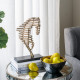 Artekko Artekko Figurine Χρυσό Μεταλλικό Επιτραπέζιο Διακοσμητικό με Φιγούρα Αλόγου (23.5x9.5x35.6)cm 86870
