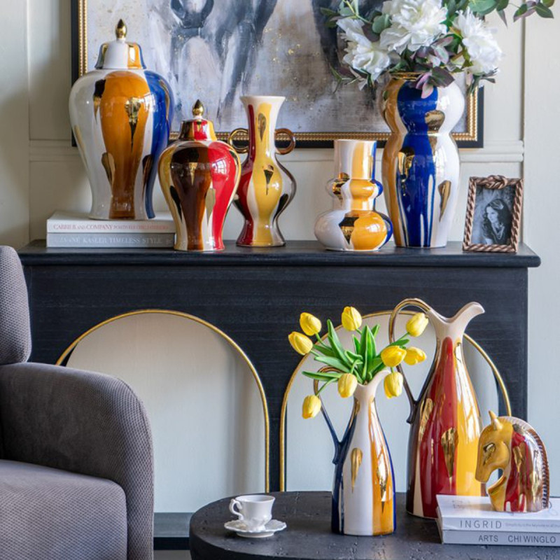 Artekko Artekko Ekko Διακοσμητικό Άλογο Κεραμικό Πολύχρωμο (14.5x8x18)cm A61205