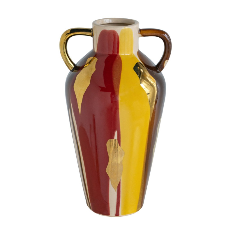 Artekko Artekko Ekko Πολύχρωμο Κεραμικό Διακοσμητικό Βάζο (18.7x16.3x31.5)cm A61209