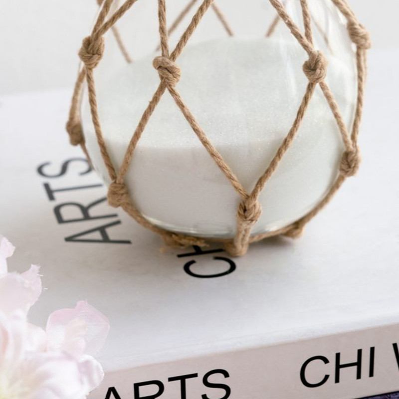 Artekko Artekko Hourglass Γυάλινη Κλεψύδρα με Σχοινί και Λευκή Άμμο (8.6x8.6x20.8)cm B0005