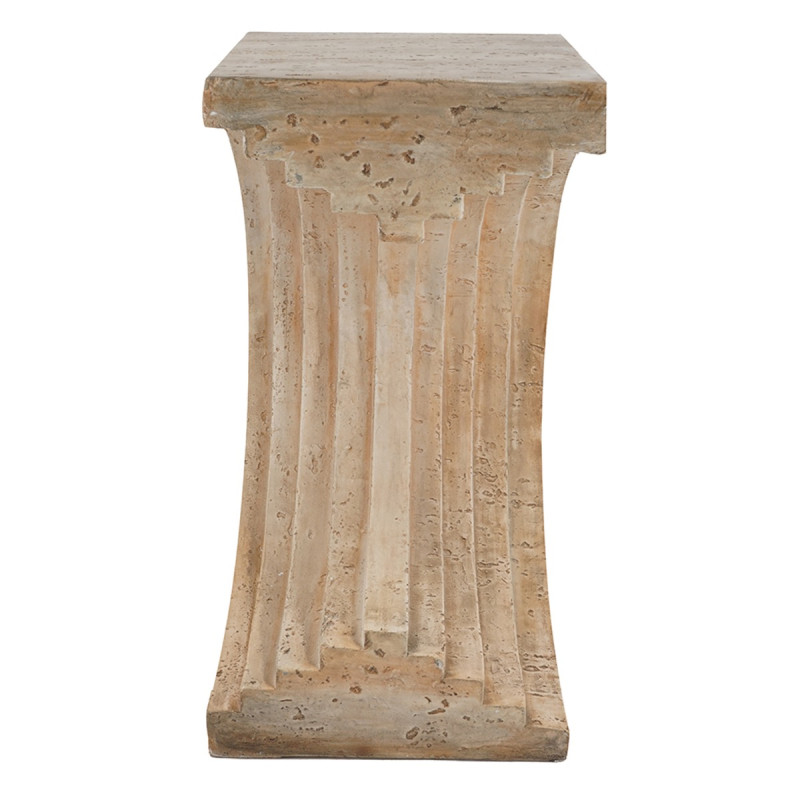 Artekko Artekko Arched Μπεζ Βοηθητικό Τραπέζι από Μαγνήσιο (41.5x31x57.5)cm B0019-DS