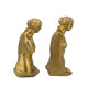 Artekko Artekko Bookends Χρυσοί Βιβλιοστάτες Ρητίνης με Γυναικεία Φιγούρα (11.5x13x26)cm 2pcs B5512