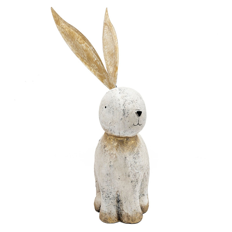 Artekko Artekko Animal Διακοσμητικός Λαγός από Μαγνήσιο σε Λευκή Πατίνα (35x15.5x53)cm B5521