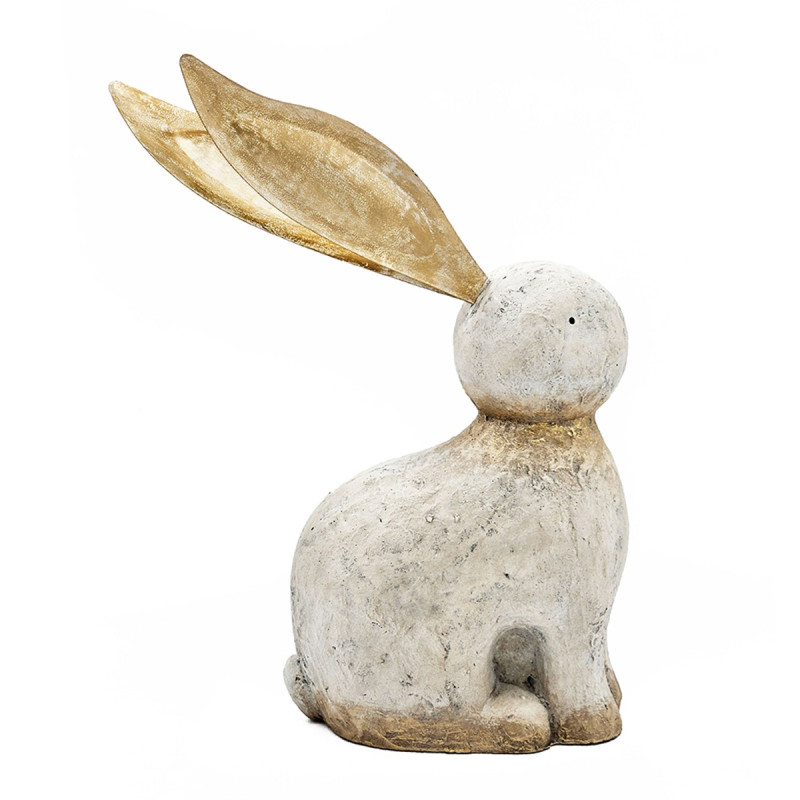 Artekko Artekko Animal Διακοσμητικός Λαγός από Μαγνήσιο σε Λευκή Πατίνα (35x15.5x53)cm B5521
