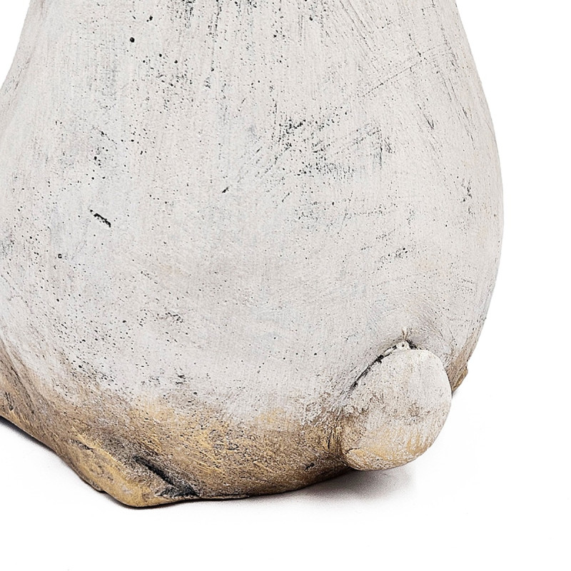 Artekko Artekko Animal Διακοσμητικός Λαγός από Μαγνήσιο σε Λευκή Πατίνα (18.5x18x50)cm B5525