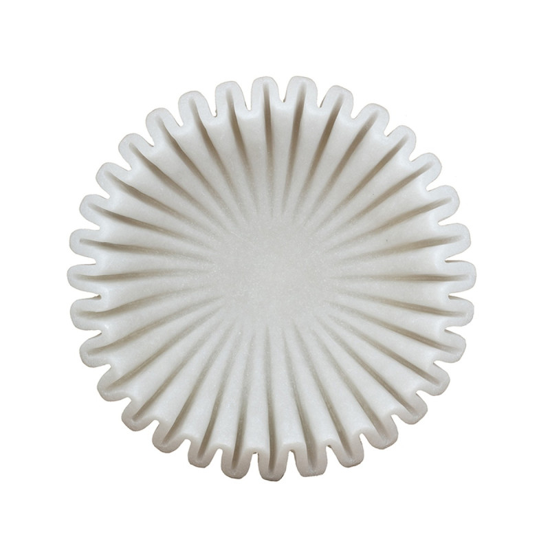 Artekko Artekko Coral Λευκό Διακοσμητικό Μπολ Ρητίνης (24.3x24.3x6.8)cm B8579