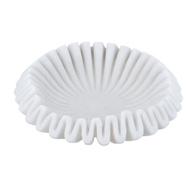 Artekko Artekko Coral Λευκό Διακοσμητικό Μπολ Ρητίνης (24.3x24.3x6.8)cm B8579