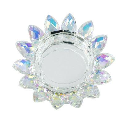 Artekko Artekko Lotus Διάφανο Γυάλινο Κηροπήγιο (15x15x2.5)cm B8604