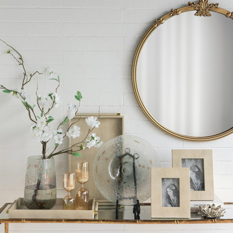 Artekko Artekko Twilight Γκρι Γυάλινο Διακοσμητικό Βάζο (16x16x27)cm B8668