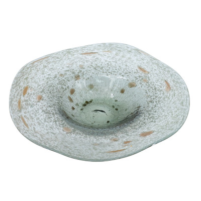 Artekko Artekko Twilight Γκρι Γυάλινη Διακοσμητική Πιατέλα (35x35x7.5)cm B8670