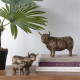 Artekko Artekko Animal Μπρονζέ Επιτραπέζιες Διακοσμητικές Αγελάδες από Ρητίνη (19x10.8x13.8)cm B9039