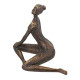 Artekko Artekko Figurine Μπρονζέ Διακοσμητικό Ρητίνης με Γυναικεία Φιγούρα (31x18.5x23.5)cm B9289