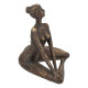 Artekko Artekko Figurine Μπρονζέ Διακοσμητικό Ρητίνης με Γυναικεία Φιγούρα (31x18.5x23.5)cm B9289