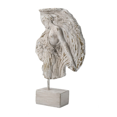 Artekko Artekko Maenad Επιτραπέζιο Διακοσμητικό Ρητίνης σε Λευκή Πατίνα (20.5x6.7x33.5)cm B9294