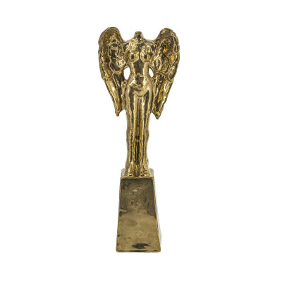 Artekko Artekko Figurine Χρυσό Κεραμικό Επιτραπέζιο Γλυπτό με Φιγούρα (18.5x9x52.5)cm C0032