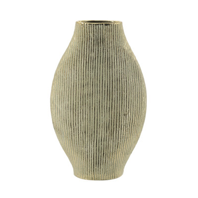 Artekko Artekko Candia Χρυσό Κεραμικό Βάζο (28x9.5x44.5)cm C0051