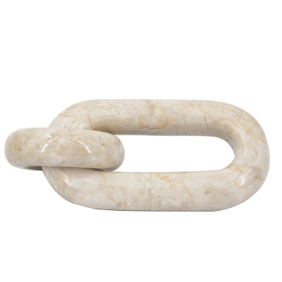 Artekko Artekko Marble Μπεζ Μαρμάρινη Διακοσμητική Αλυσίδα (16.5x8x3)cm C5465