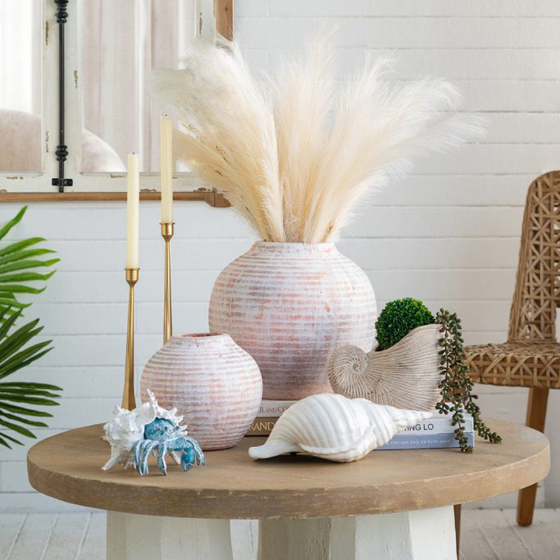 Artekko Artekko Cement Μπεζ Τσιμεντένιο Διακοσμητικό Δοχείο Κασπώ (21.5x14x16)cm C5473