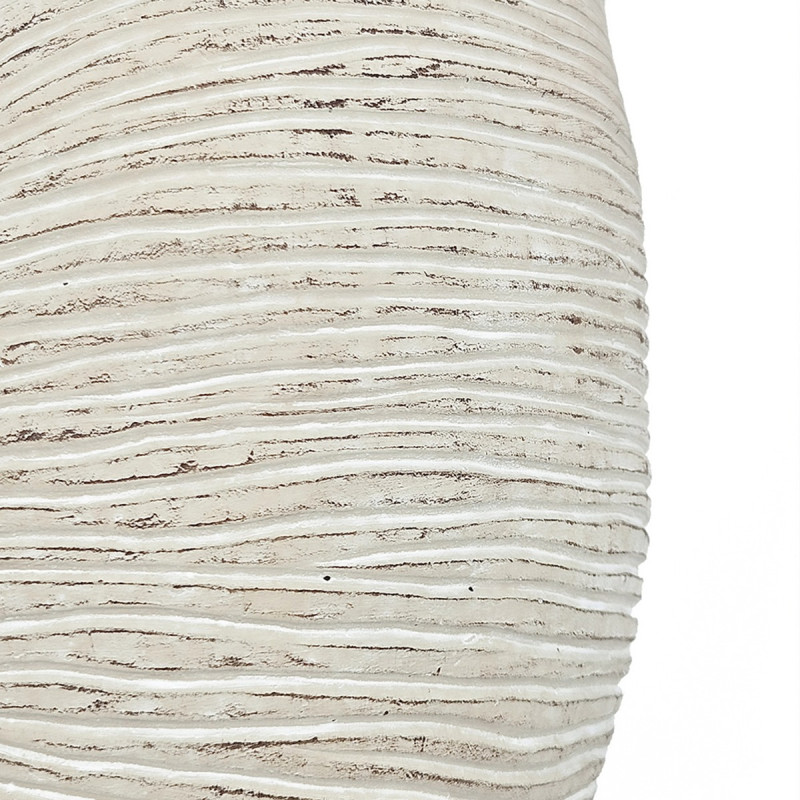 Artekko Artekko Cement Μπεζ Τσιμεντένιο Διακοσμητικό Δοχείο Κασπώ (21.5x14x16)cm C5473