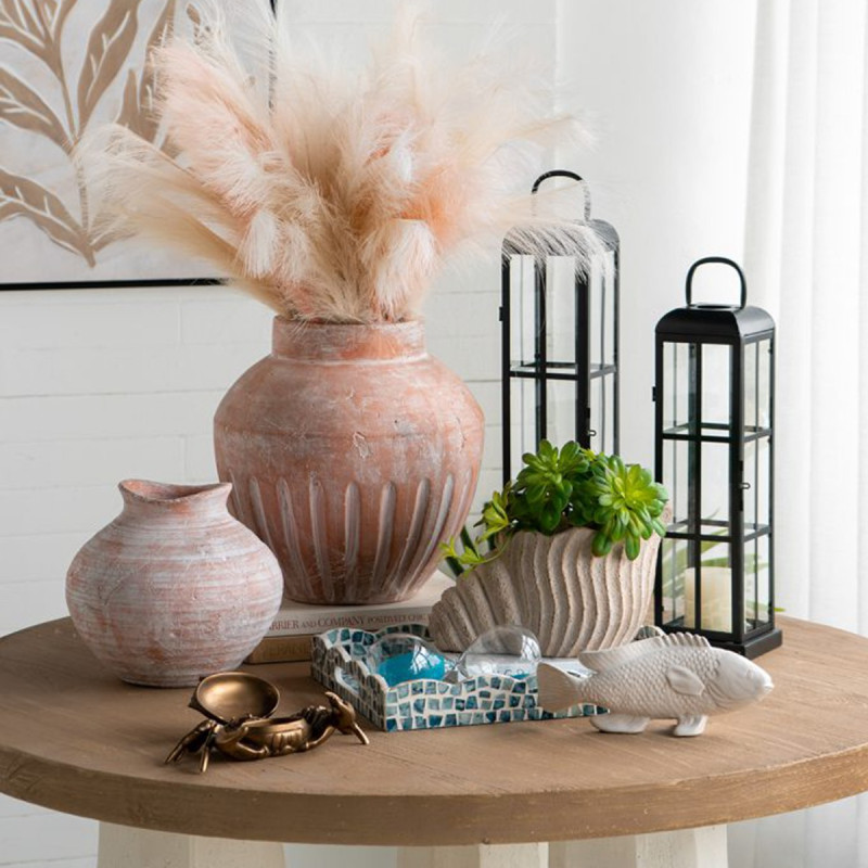 Artekko Artekko Candia Βάζο από Τερακότα (26x26x23)cm C5499