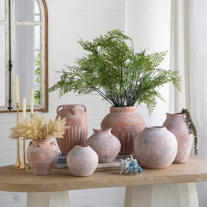 Artekko Artekko Candia Βάζο από Τερακότα (26x26x23)cm C5499