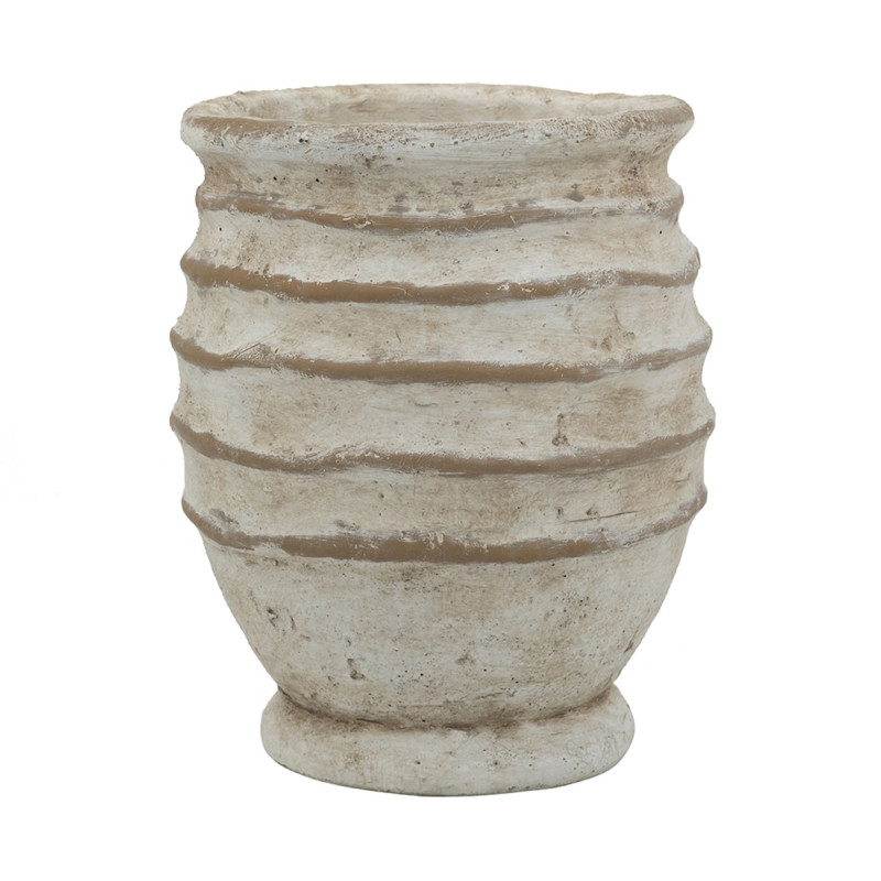 Artekko Artekko Cement Μπεζ Τσιμεντένιο Βάζο (18x18x23)cm C8387