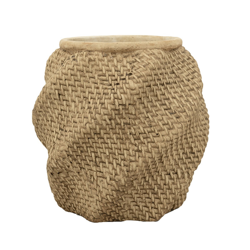 Artekko Artekko Cement Καφέ Τσιμεντένιο Κασπώ (25.5x25.5x25.5)cm C8402