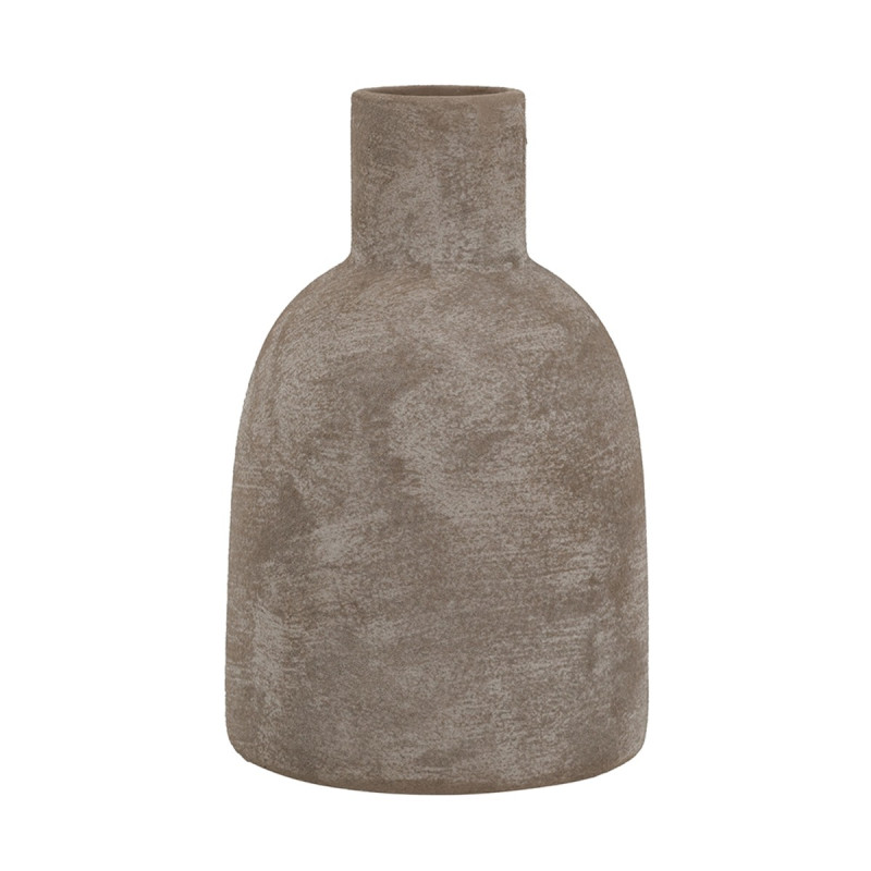 Artekko Artekko Candia Γκρι Βάζο από Τερακότα (16.5x16.5x25.5)cm C8437