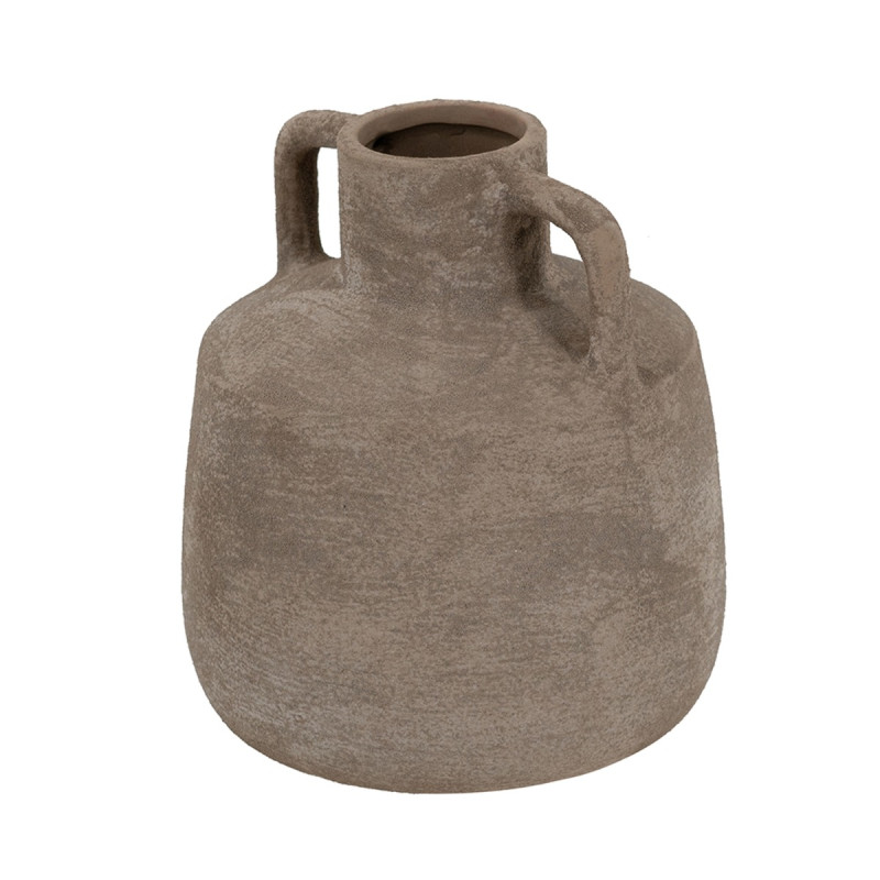 Artekko Artekko Candia Γκρι Βάζο από Τερακότα (15.5x15.5x17.5)cm C8438