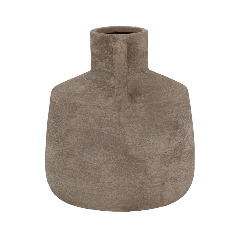Artekko Artekko Candia Γκρι Βάζο από Τερακότα (15.5x15.5x17.5)cm C8438
