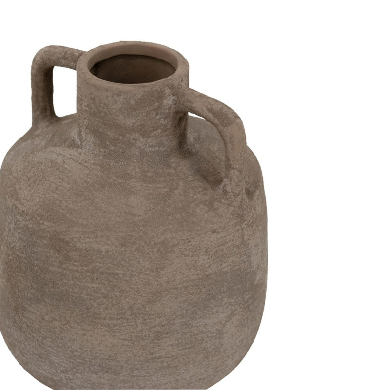 Artekko Artekko Candia Γκρι Βάζο από Τερακότα (15.5x15.5x17.5)cm C8438