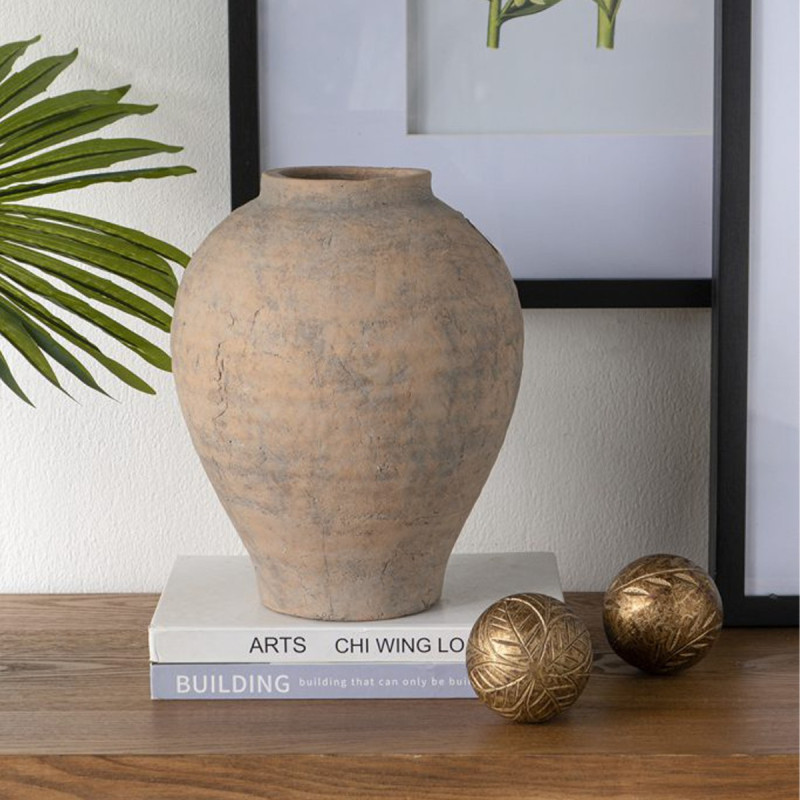 Artekko Artekko Antique Βάζο από Τερακότα (24x24x28)cm C8594