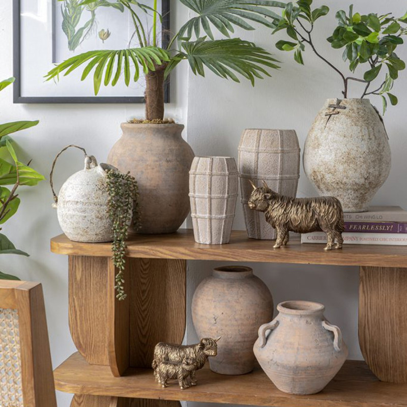 Artekko Artekko Antique Βάζο από Τερακότα (24x24x28)cm C8594