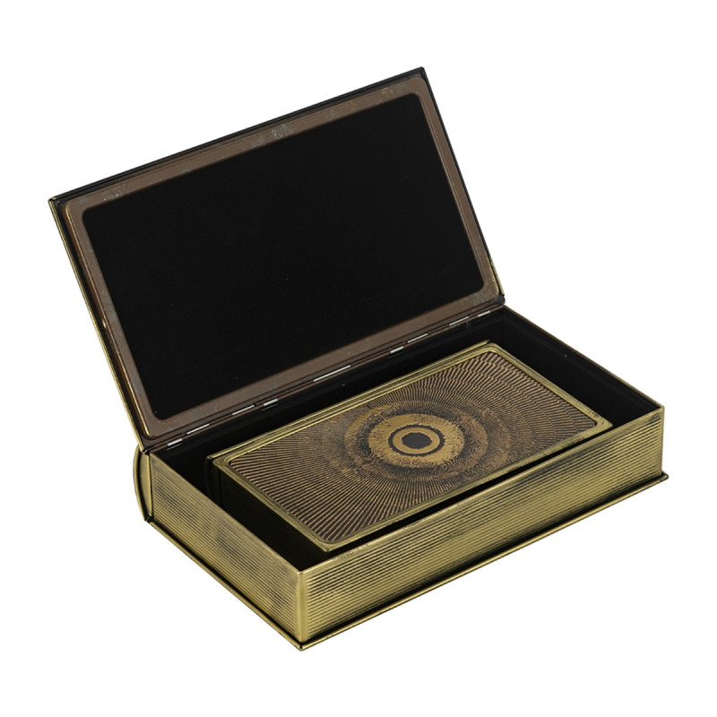 Artekko Artekko Book Χρυσά Διακοσμητικά Μεταλλικά Βιβλία με Αποθηκευτικό Χώρο (16.5x5x25.4)cm (11.5x3.8x20)cm 2pcs D0048