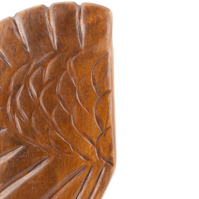Artekko Artekko Woody Καφέ Βιβλιοστάτες Φτερά από Ξύλο Teak (20x12x44)cm 2pcs D4719