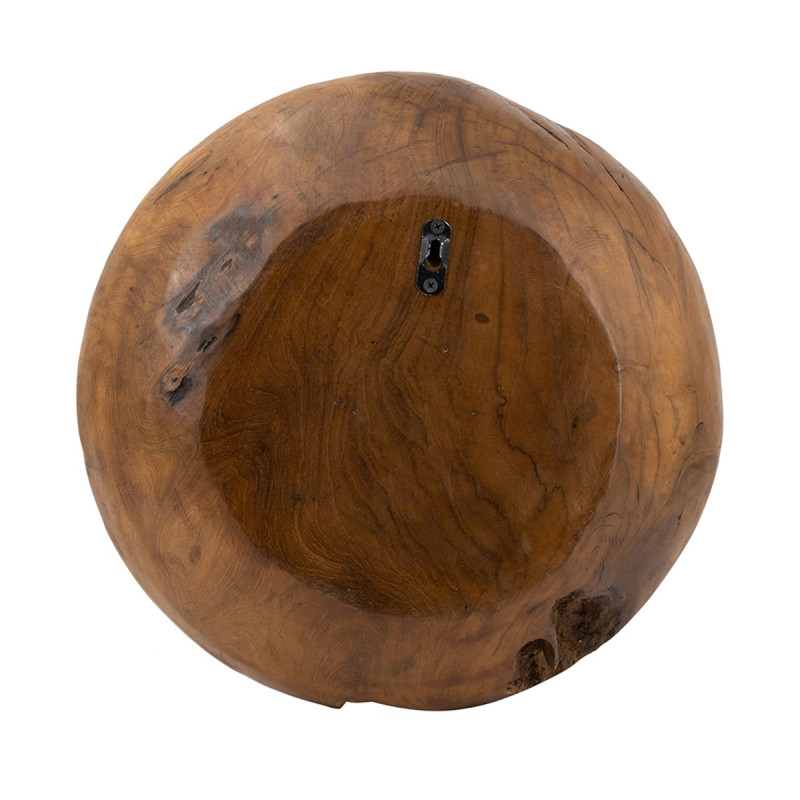 Artekko Artekko Woody Καφέ Καθρέπτης Τοίχου από Ξύλο Teak (40x40x6)cm D4722