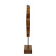 Artekko Artekko Woody Καφέ Διακοσμητικό Γλυπτό από Ξύλο Teak (55.1x15x80)cm D4729
