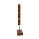 Artekko Artekko Woody Καφέ Διακοσμητικό Γλυπτό από Ξύλο Teak (55.1x15x80)cm D4729