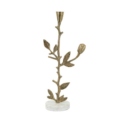 Artekko Artekko Branch Χρυσό Μεταλλικό Κηροπήγιο (16.5x10.2x40.6)cm D5568