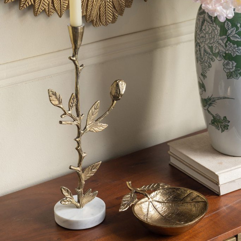 Artekko Artekko Branch Χρυσό Μεταλλικό Κηροπήγιο (16.5x10.2x40.6)cm D5568