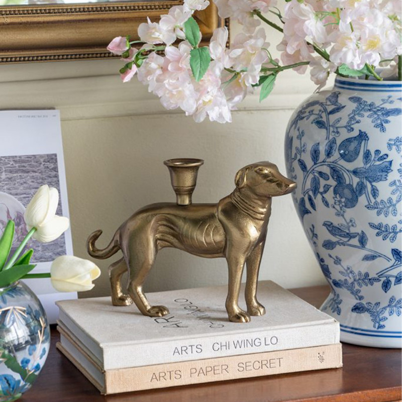 Artekko Artekko Noble Χρυσό Μεταλλικό Κηροπήγιο (24x5x16.5)cm D5571