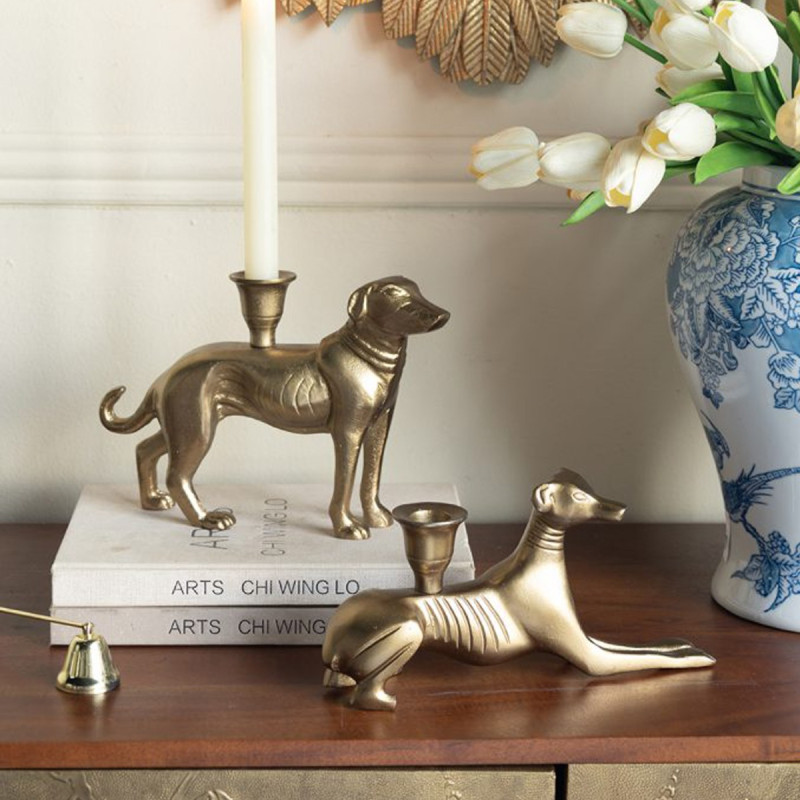 Artekko Artekko Noble Χρυσό Μεταλλικό Κηροπήγιο (24x5x16.5)cm D5571