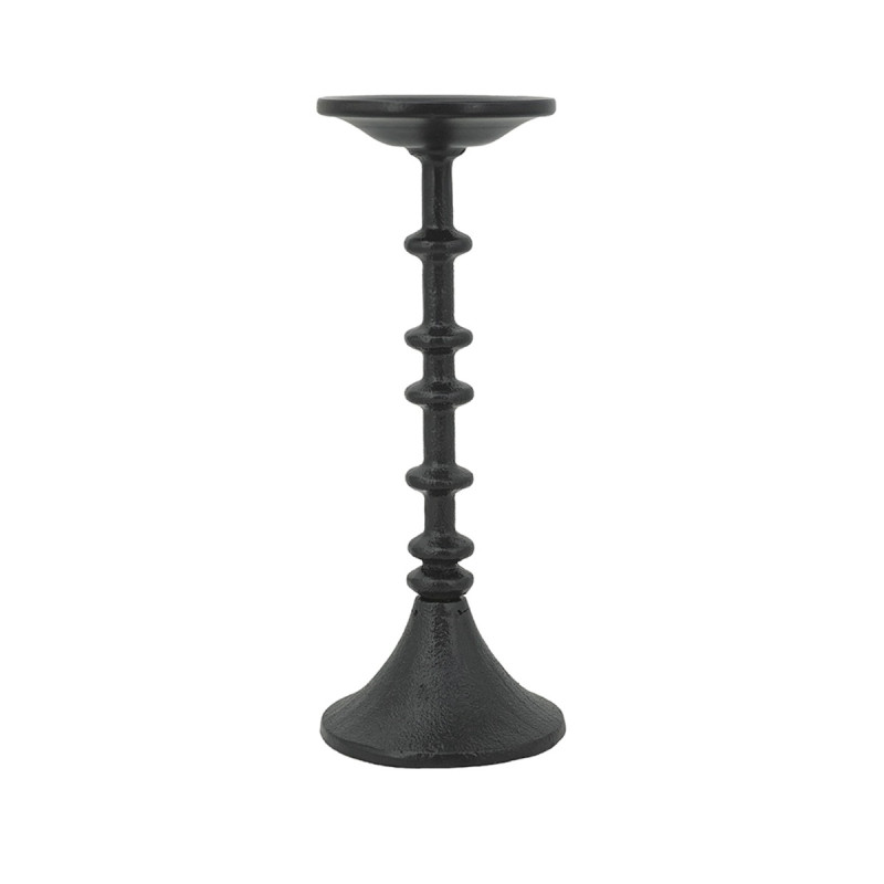 Artekko Artekko Nail Μαύρο Μεταλλικό Κηροπήγιο (10.2x10.2x28)cm D6075