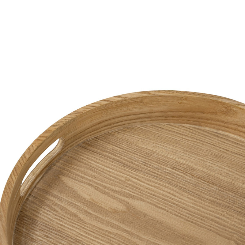 Artekko Artekko Gaia Καφέ Ξύλινο Βοηθητικό Τραπέζι (38x38x56)cm D6129-DS