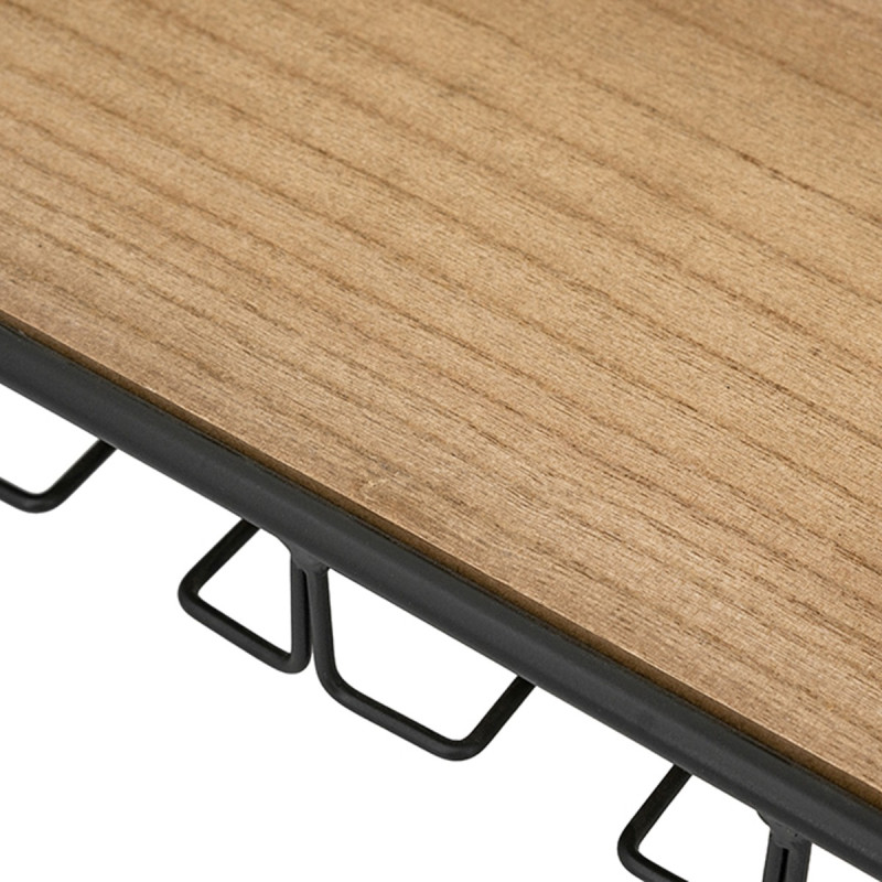 Artekko Artekko Gaia Καφέ Ξύλινο Ράφι Τοίχου για Ποτήρια (62x21x25)cm D6135