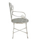 Artekko Artekko Vector Μεταλλική Καρέκλα σε Λευκή Πατίνα (62x56x97)cm D7204