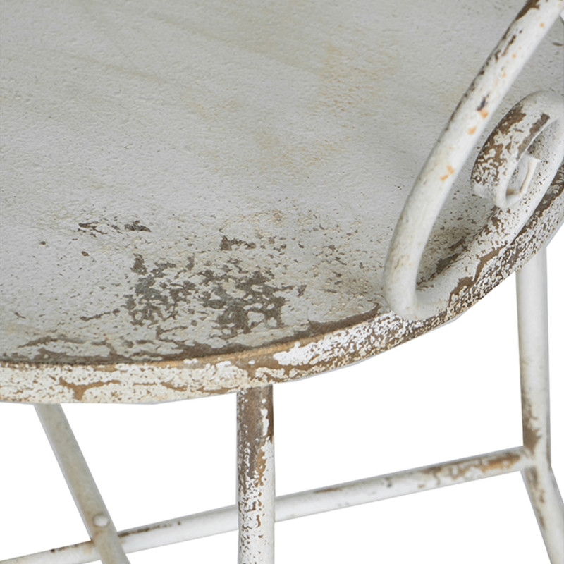 Artekko Artekko Vector Μεταλλική Καρέκλα σε Λευκή Πατίνα (62x56x97)cm D7204