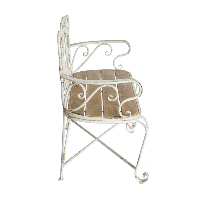 Artekko Artekko Vector Μεταλλικό Παγκάκι σε Λευκή Πατίνα (125x48x92)cm D7205